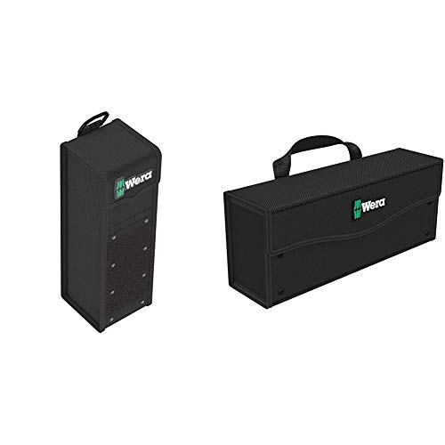 Wera 05004356001 2go 7 Textile Werkzeug Box, schwarz, 100 x 105 x 300 mm & 2go 3 Werkzeug-Box, 130 x 325 x 80 mm, 1 Stück, 05004352001