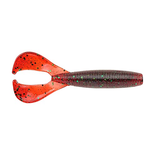 Berkley Powerbait The Boss Grub Fishing Soft Bait, Redbug, 3"