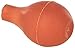 Heathrow Scientific HS20630A 12 mL Natural Red Rubber Bulb, 51 x 34 mm (L x O.D.), 4 mm Hole Diameter