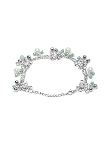 German Silver Plated Anklets for Women
