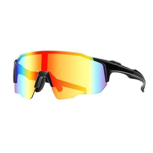 Genérico Gafas De Sol De Ciclismo Polarizadas Ultraligeras - Gafas Fotocromáticas De Media Montura UV400, Gafaas Deportivas A Prueba De Viento | Equipo De Protección Solar Lentes Para Caminar Al Ai