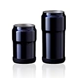 アトラス 保冷缶ホルダー ネイビー 350ml 500ml缶 冷たい 真空断熱 アウトドア AWCH-350-500NVset