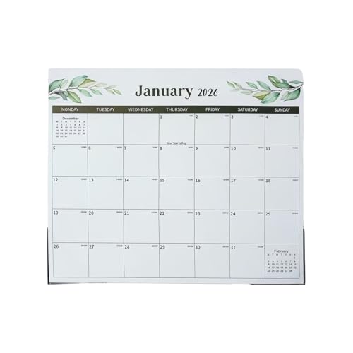 Magnetic Calendar – Flexible Wall Fridge Planner, Full Year Magnet Sheet, Easy View Monthly Grid Strong Reusable Design Secure | Grip for Kitchen workspacee Dorm Office Classroom Organization