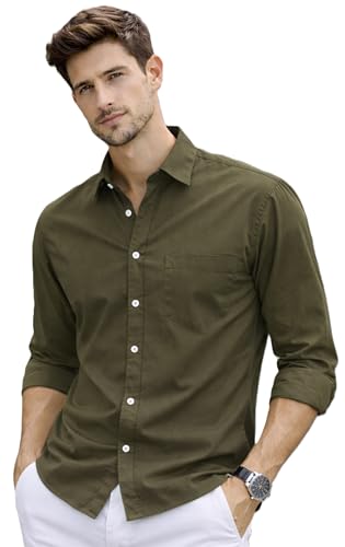 Image of Ben Martin Shirt for Men | Regular Casual Shirts for Mens' | Men's Casual Shirt's Slim Fit | Full Sleeve Cotton Shirts for Men's | Solid Shirt's for Mens Stylish | Formal & Casual Office Wear Shirts