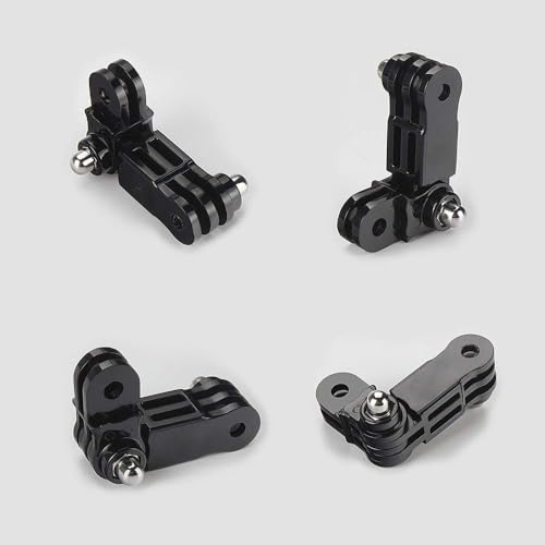 Image of HSU Adjust Arm Straight Joints Mount, Long and Short Same Direction Straight Joints Mount for GoPro Hero 13 12 11 10 9 8 7 6 5 4 3 3+ 2 1, AKASO Campark and Other Action Cameras