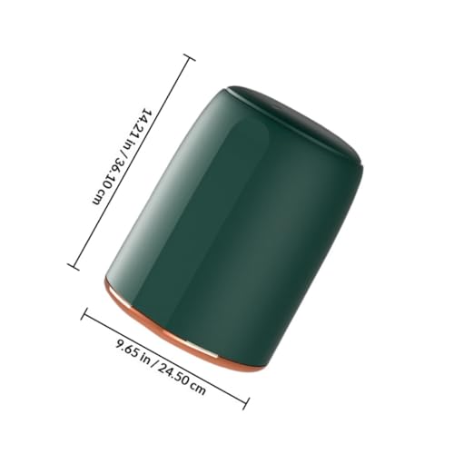 Caneca de basura pequeña verde para cocina y oficina miniatura 2