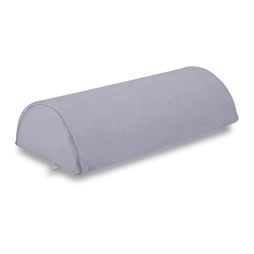 Almofada Nasa de apoio lombar para cadeira Meia lua Grande Plush Cinza - Nap