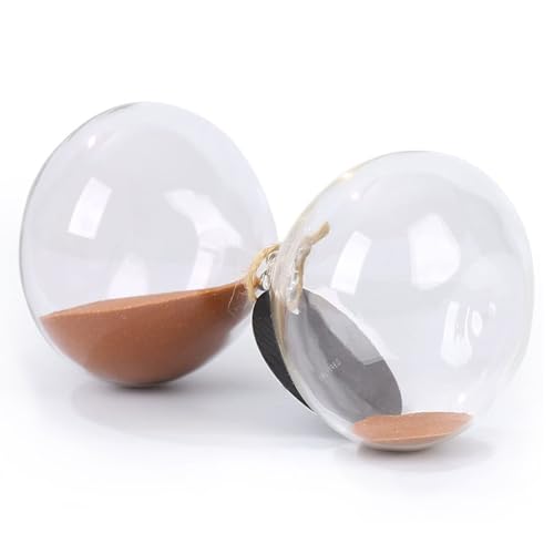 GNEGNI LIFE Sablier moelleux en forme de ventre, 30 minutes, sable couleur cuivre, sablier décoratif en verre, sablier moyen pour la maison, le bureau, la salle de classe, le bureau, la décoration de – vue 3