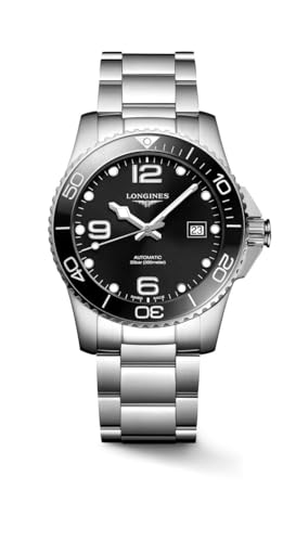 Longines orologio Hydroconquest ceramica 41mm nero automatico acciaio L3.781.4.56.6