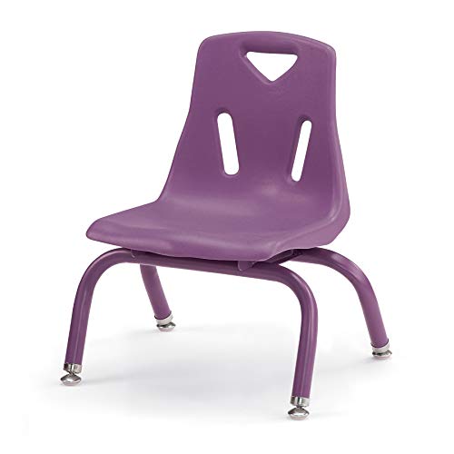 Image of Berries Jonti-Craft 8118JC1004 Stacking Chair with Powder-Coated Legs, 8 inch Height, Purple