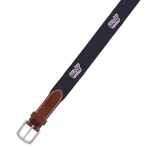 vineyard vines mens Embroidered Flag Whale Canvas Club Belt2