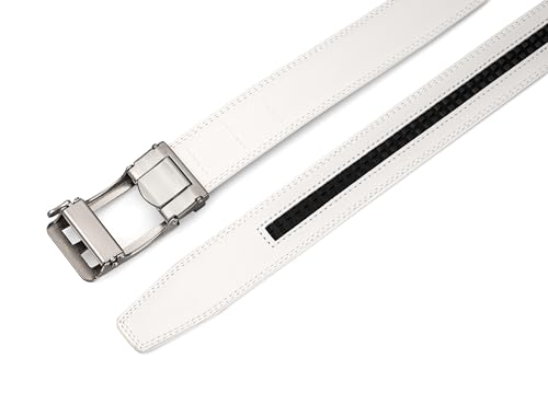 Image of Men's Belt, Ratchet Dress Casual Belt with Adjustable Automatic Buckle Trim to Fit