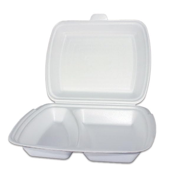 250 Menüboxen 2-geteilt 240x200x69mm weiss XPS-geschäumt