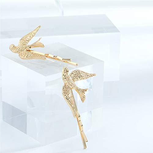 Olbye Sparrow Hair Pins Gold Bird Hair Clip Bridal Hair Accessories For Women And Girls 2 Pcs #TOP3
