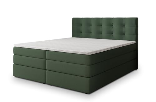 Masseno AREZI Boxspringbett 140x200 Grün