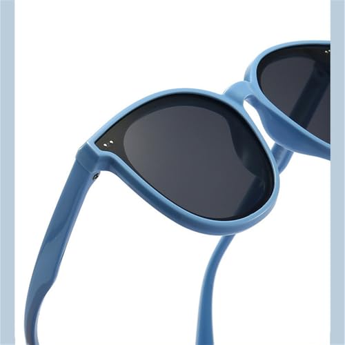 Lunettes de soleil polarisées avec monture flexible ovale pour enfants
