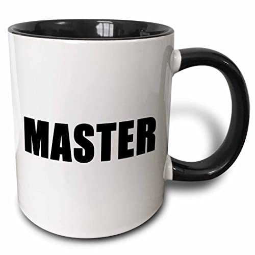 3dRose Master Black 11oz Two-Tone Black Mug