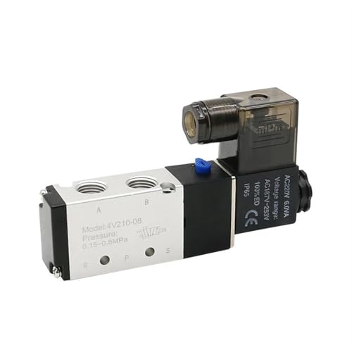Distributeur pneumatique 4V210-08 vanne de commande à solénoïde AC110V pour air comprimé - 2