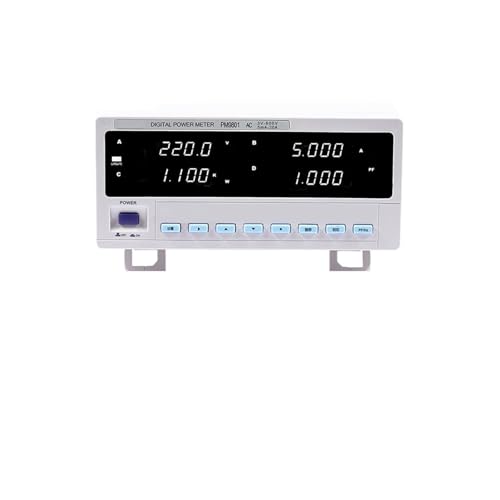 PM9801 Digital Power Meter, 3V-600V 5mA-20A Electrical Parameter Tester for Industrial Testing