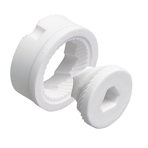 KYOCERA Moedor Ceramica Ajustável - Branco Vidro Transparente, Tampa Branca