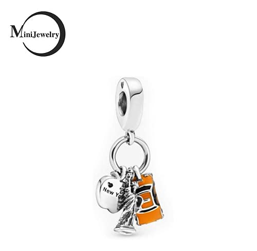 Statue of Liberty New York City S925 Dangle Charm fits Pandora Moments Bracelet NYC USA Apple Women Sister Daughter Birthday Christmas2