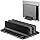 GleYo Vertical Laptop Stand for Desk Aluminum Book Holder with Adjustable Double Slot Desktop Accessories for MacBook Pro/Air