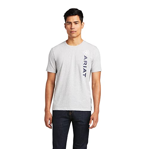 Image of ARIAT Men's Vertical Logo Graphic Short Sleeve T-Shirt