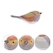 ARTIBETTER Room Decor Home Decor Wooden Bird Figurine Bird Garden Statue Carved s Colorful Sparrow Figure Animal Table Centerpiece for Home Office Living Room