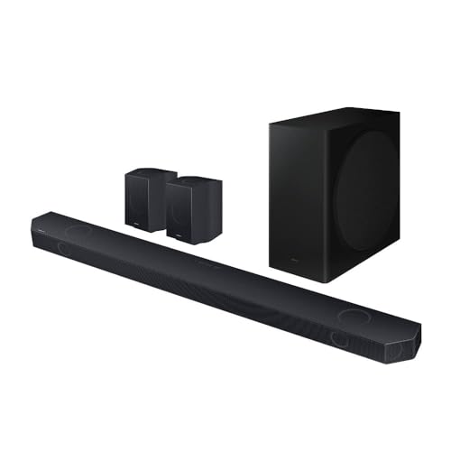 Soundbar Samsung HW-Q930D, com 9.1.4 canais,Wireless Dolby Atmos, Sincronia Sonora e Alexa integrado