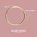Melanie Golden Jewelry 1mm Thin Smooth Stacking Skinny Ring in Sterling Silver, Gold, or Rose Gold | Handmade Comfort Fit Dainty & Minimalist Bands for Women | Sizes 2-12