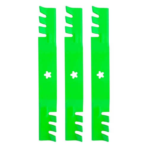 JXJKCZ 54 Inch Gator Mulching Lawn Mower Blades 3-Pack for Husqvarna Poulan Craftsman