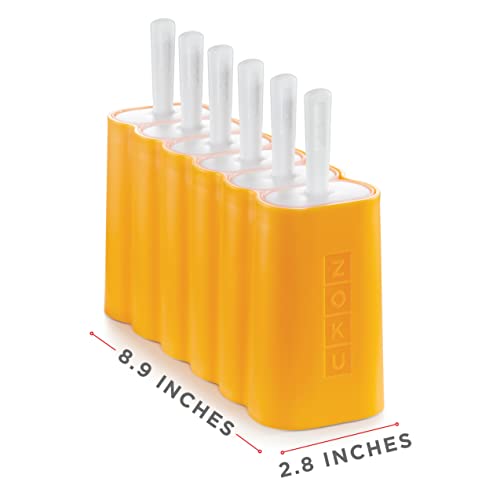 Zoku Mod Pops, 6 Classic Popsicle Molds In One Compact Tray With Sticks And Drip Guards, Easy-Release, Bpa-Free #TOP4