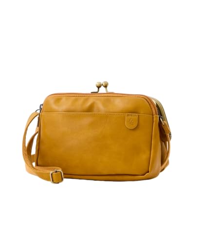 Natural Vintage ｼｮﾙﾀﾞｰﾊﾞｯｸﾞ お財布機能付き ヴィンテージ 自立 がま口