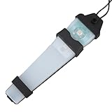 Kufoo Helm-Signalleuchte, 150 MAh Batterie, Helm-Sicherheits-Blinklicht, Wasserdichtes Hängeseil, 2 Modi Zum Wandern (Schwarz (blaues Licht))