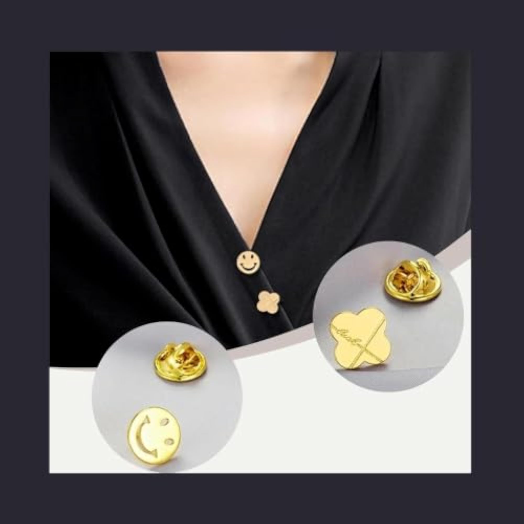 25pcs Brooch Pin Backs Set for DIY Jewellery Making