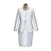 Go Mai Women Church Suits Special Occasion Dress Wedding Party Formal Church Clothes for Mother Gifts White