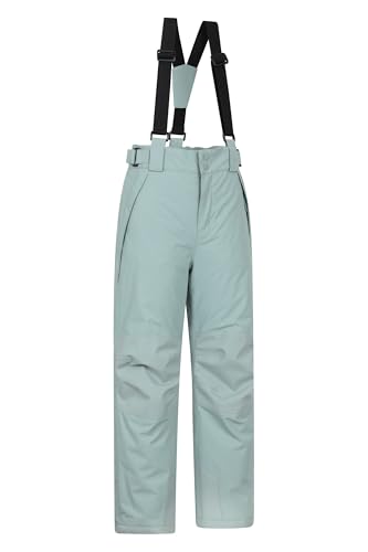Mountain Warehouse Falcon Extreme Kids Ski Pants – Taped Seams, Waterproof Childrens Trousers, Snow Gaiters, Security Pockets – Ideal for Sports, Snowboarding Light Khaki Kids Size 7-8 Years - Image 9
