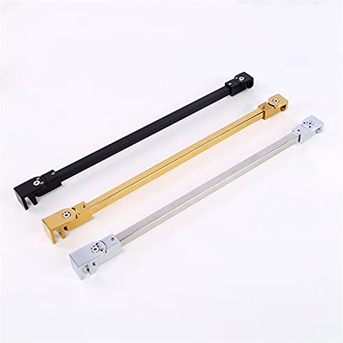Abrazadera universal de acero inoxidable para puerta de ducha de vidrio sin marco, accesorio de panel fijo para baño (plata, 800 mm)
