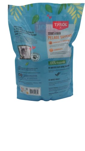 Tyrol | Chinchilla Sand und Hamster Sandbad| Einstreu für Hamster und kleine Nagetiere| Mineralerde für seidiges Fell| Hält das Fell der Chinchilla sauber| Hygiene & Wohlbefinden für Nagetiere| 3 Kg