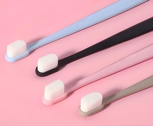 Image of LINGXIYA Pet Toothbrushes Dog Cleaning Toothbrush Extra Soft Dog Toothbrushes for Puppy Small Dog and Cat Teeth Care Dog Toothbrush Pet Cat Dog Toothbrush 4 Pack Kit (Blue /Black /Pink /Brown)