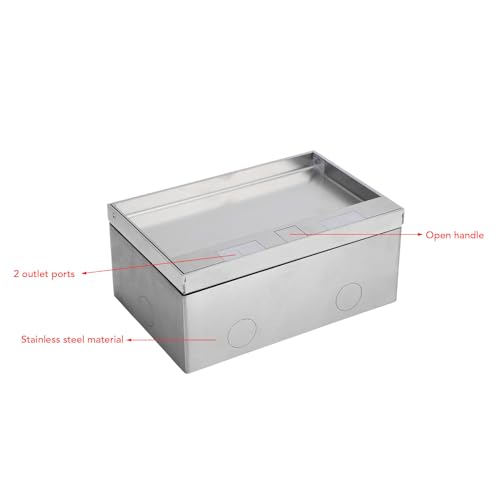 Prise de sol en acier inoxydable de qualité supérieure avec double USB Dpofirs - 5
