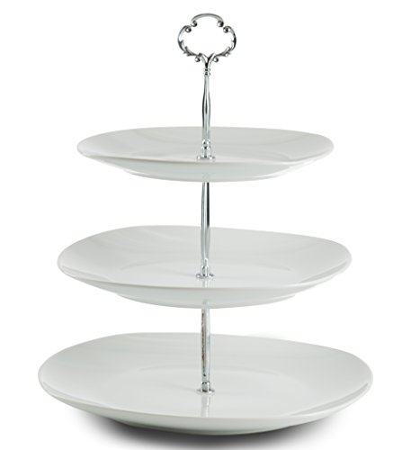 Klikel 3 Tiered Serving Stand - Serving Tray For Parties - Square Platter