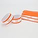 Self-Sealing Currency Straps - Pack of 100 Orange Bands for $50 Bills - Securely Organize and Transport Your Cash