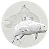 MINFEIDMS Moldes de silicona de pescado, atún, pescado, fondant, chocolate, caramelos, para decoración de pasteles, cupcakes, chocolate, caramelo, pasta de goma, arcilla polimérica