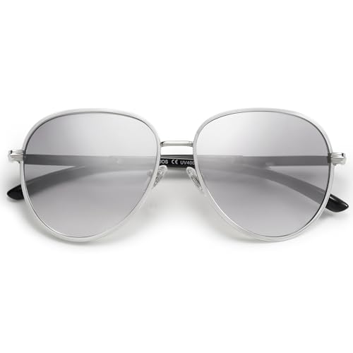 SOJOS Retro Trendy Aviator Sunglasses Women Men 90s Vintage Glasses Stylish Sunglasses SJ1216