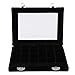 Produktbild Nail Art Aufbewahrung für Frauen - 24 Grids Nail Art Decoration-Aufbewahrungs-Organisator-Kasten Schmuckkästchen-Anzeigenhalter (Farbe : Black)