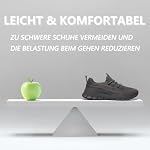 Laufschuhe Herren Sportschuhe Turnschuhe Freizeitschuhe Sneakers Schuhes Tennisschuhe Bequeme Fitness Trainingschuhe Leichtgewichts Walking Schuhe Schwarz – Bild 4