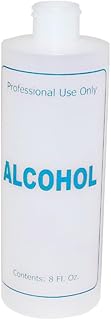 2xPlastic Bottle with Caps- 8oz Natural Color -Empty Bottle for Nail Supply (Alcohol)
