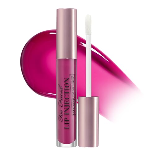 Too Faced Lip Injection Lip Plumper | Hydrating Lip Gloss for Fuller-Looking Lips | Original, Maximum Plump, Cooling Gloss &amp; Plumping Click Formulas