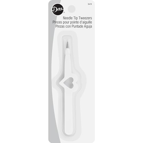Dritz Quilting Dritz 3418 Tweezers with Needle Tip,White